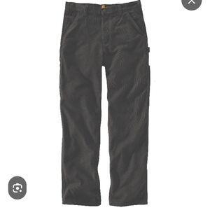 Carhartt Black Cargo  Flannel Lined Pants Durable Utility Wear